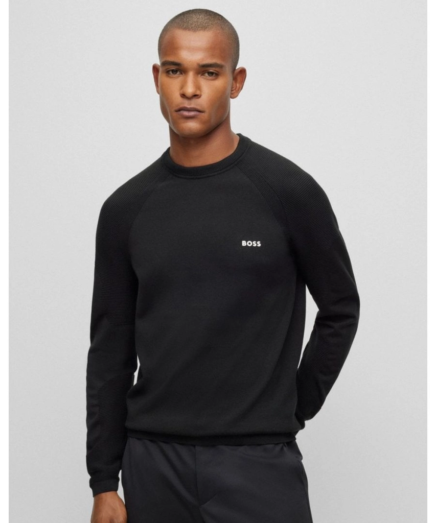 Hugo Boss Perform-X Mens Crew Neck Jumper - Black - Size Large
